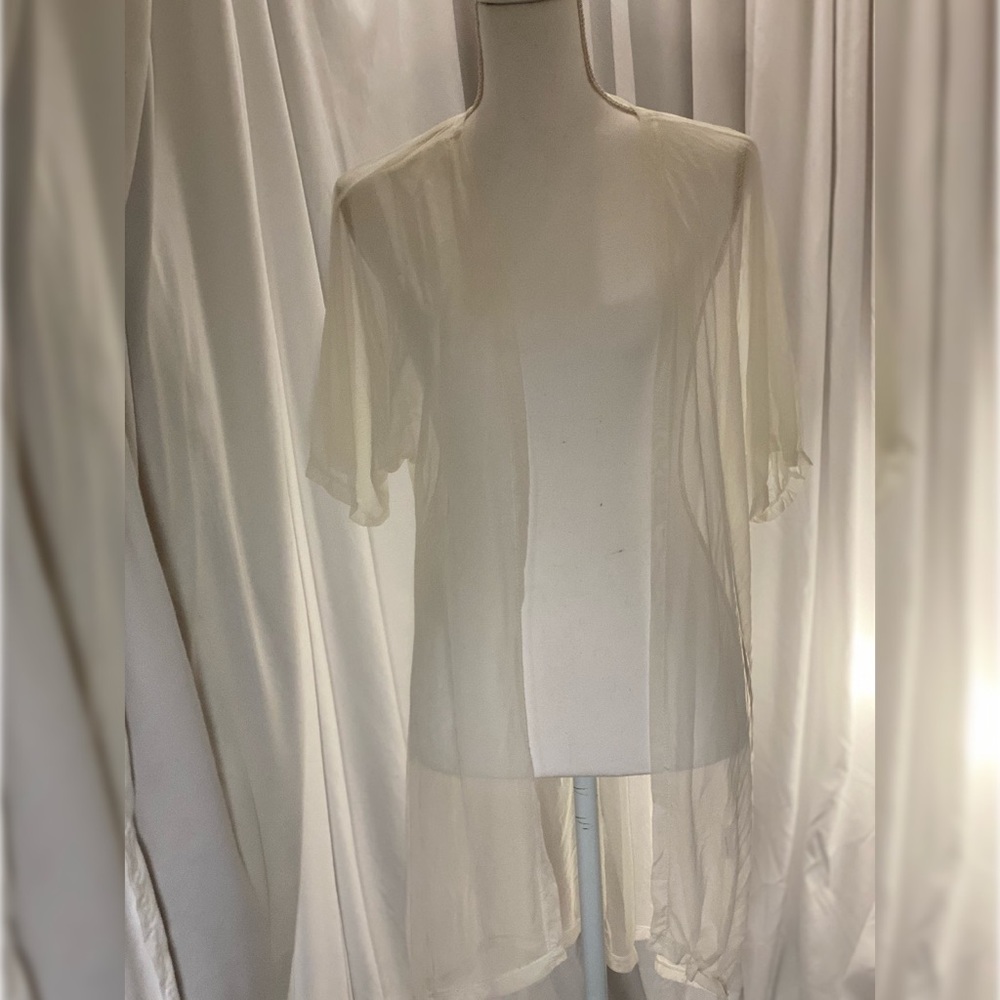 S/M Sheer White Kimono